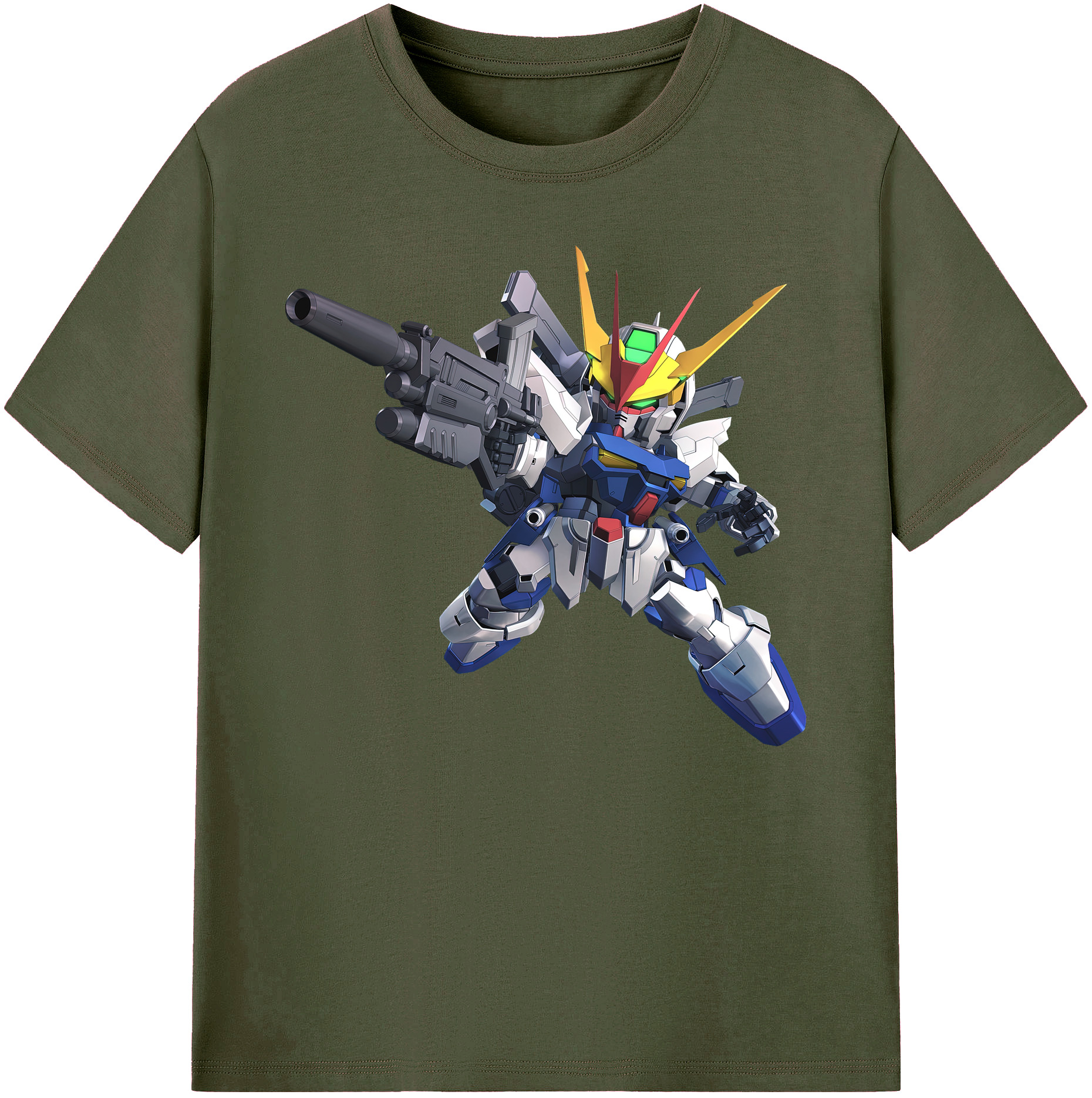 （画像用） 機動戦士ガンダム Mobile Suit Gundam 綿100％ メンズ半袖Tシャツ｜肌触りやわらか＆通気性